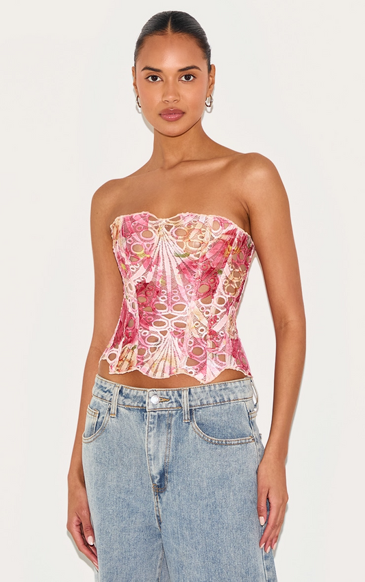 Effini Floral Lace Corset