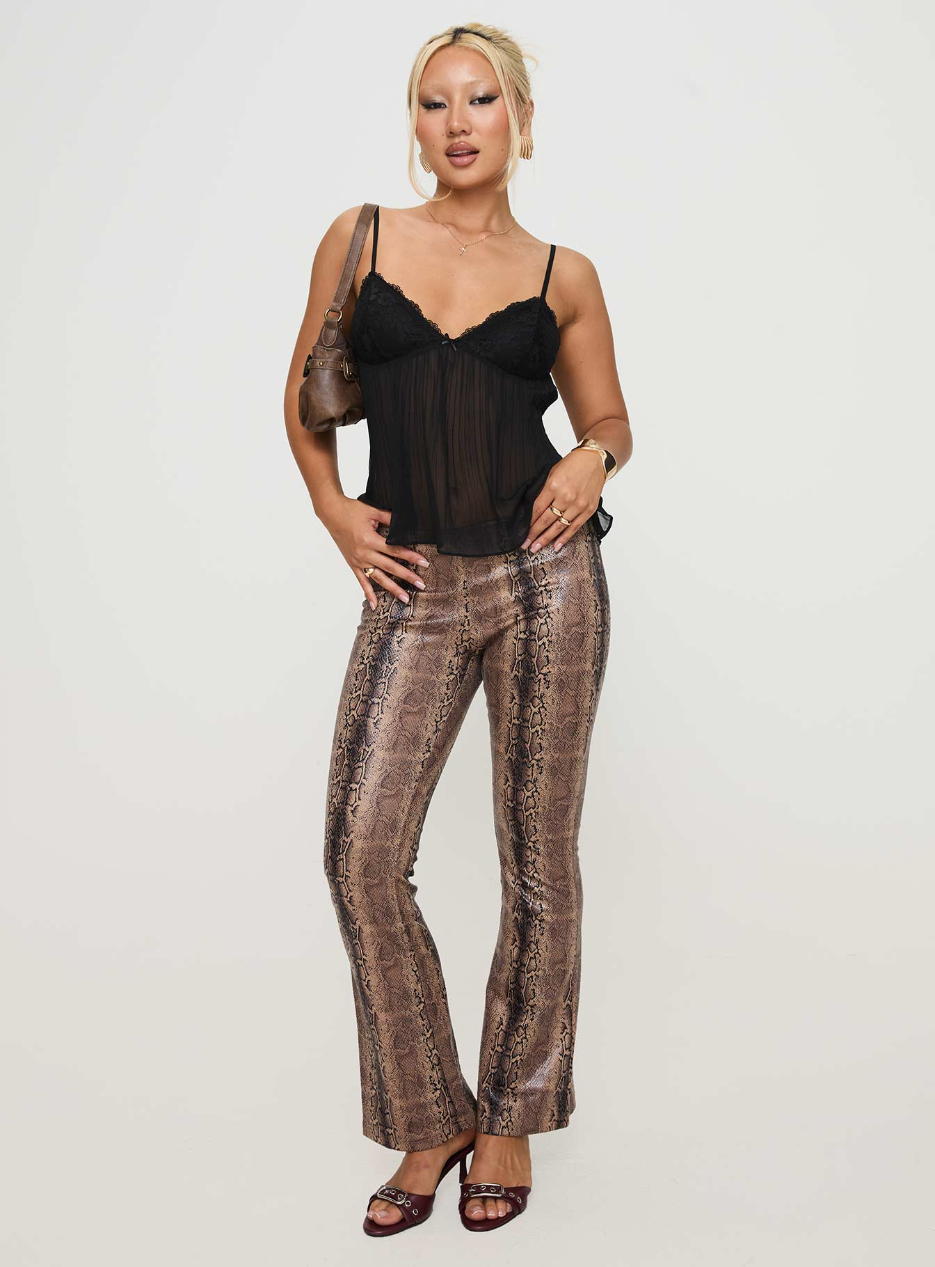 EFFINI Laced Pleat Top