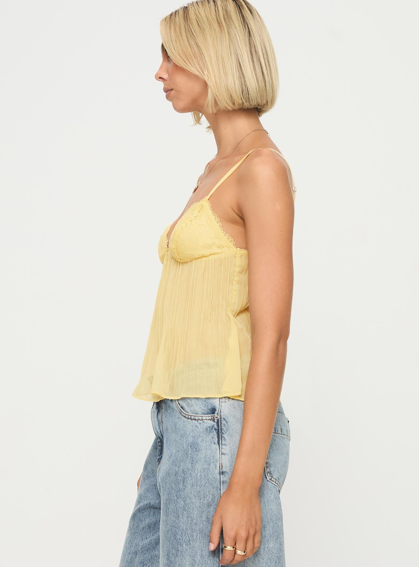 EFFINI Laced Pleat Top