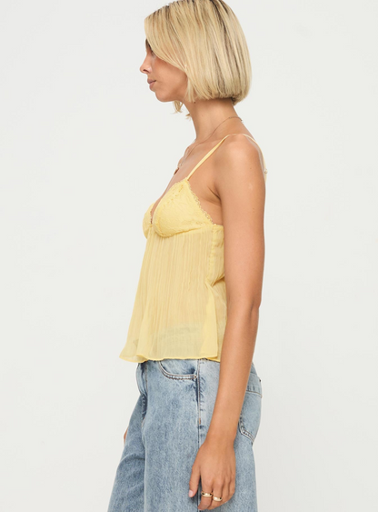 EFFINI Laced Pleat Top