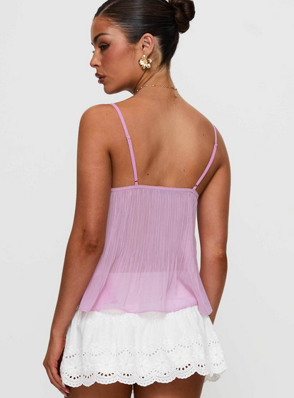 EFFINI Laced Pleat Top