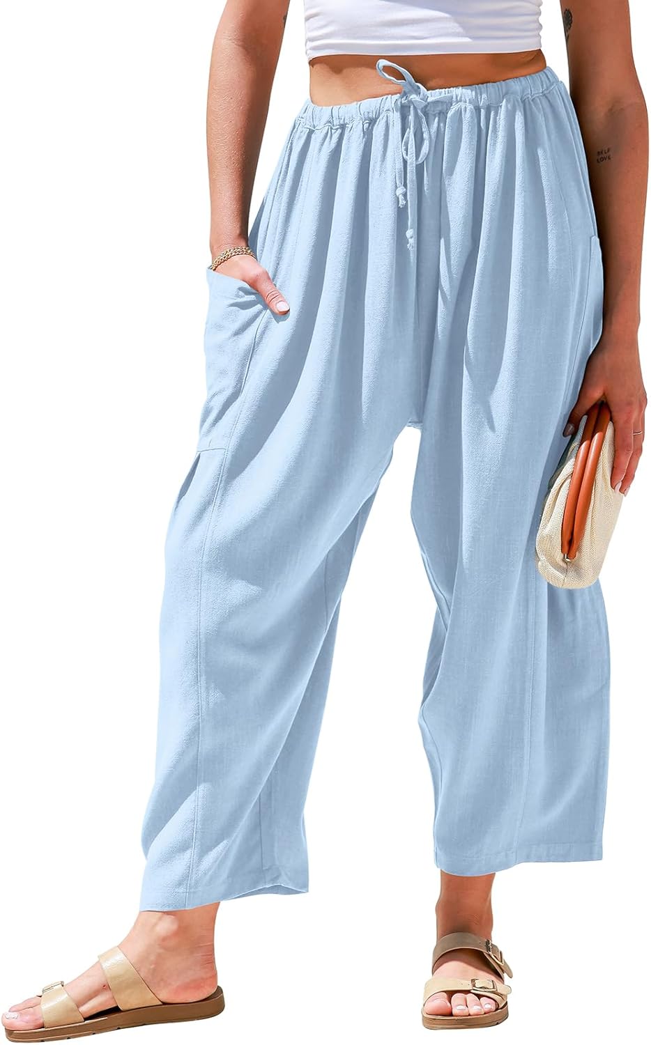 Effini Wide Linen Pants