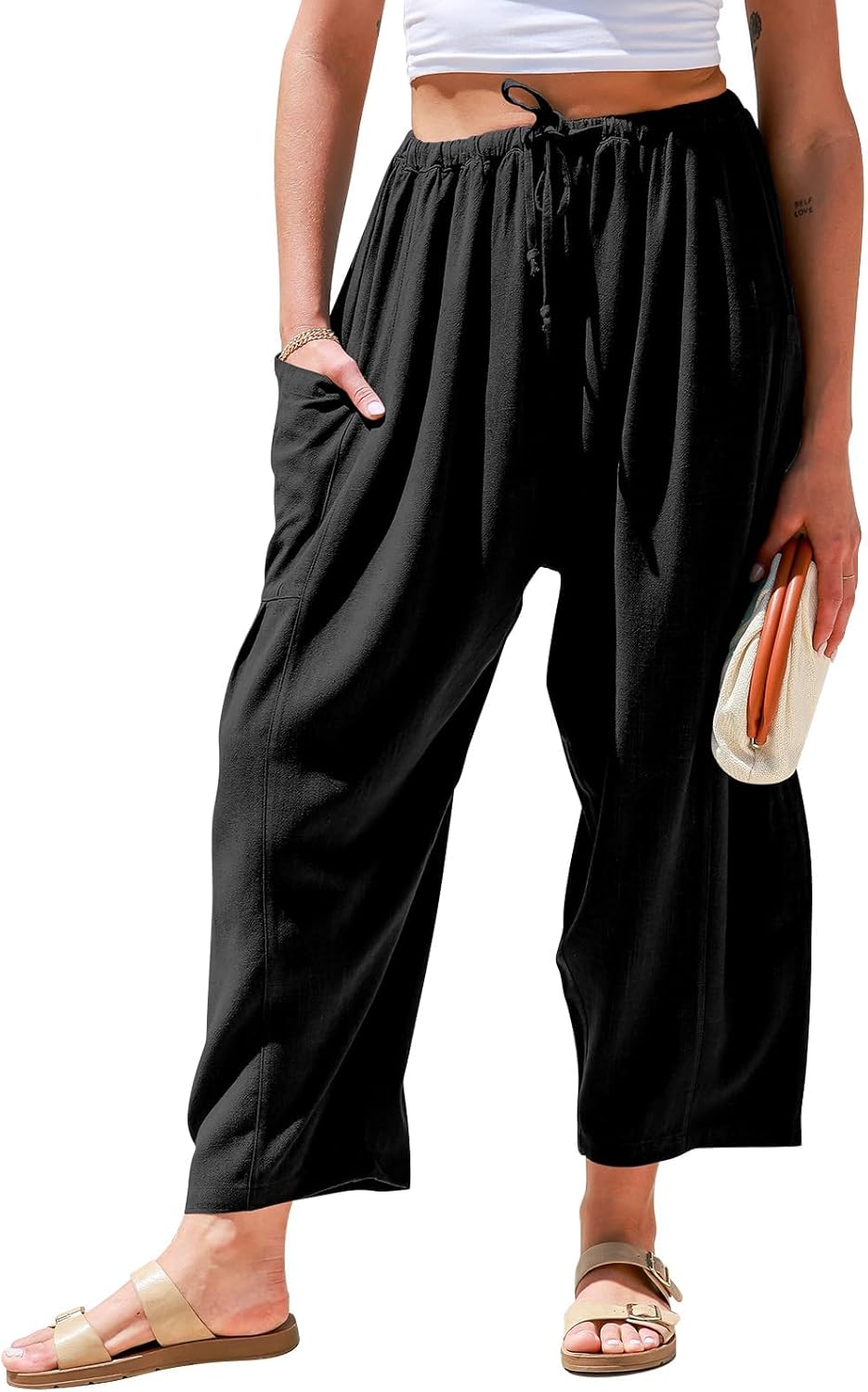 Effini Wide Linen Pants