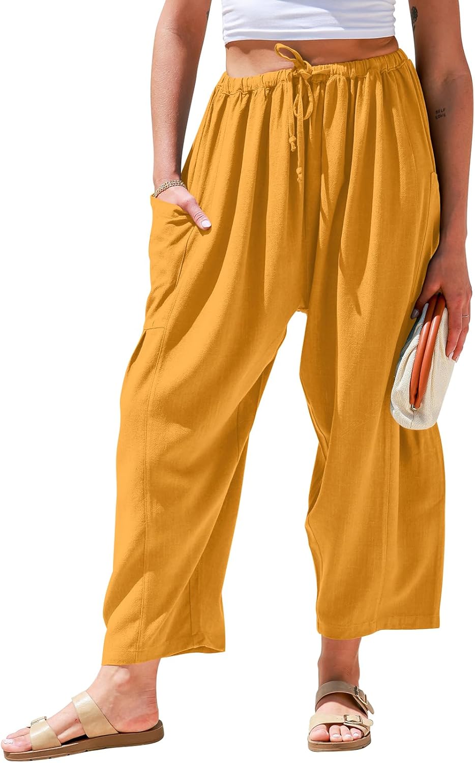 Effini Wide Linen Pants