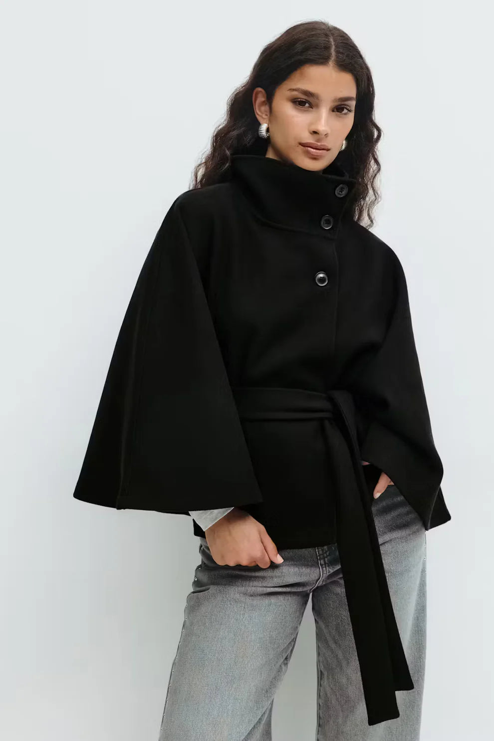 Effini Belt Cape Jacket