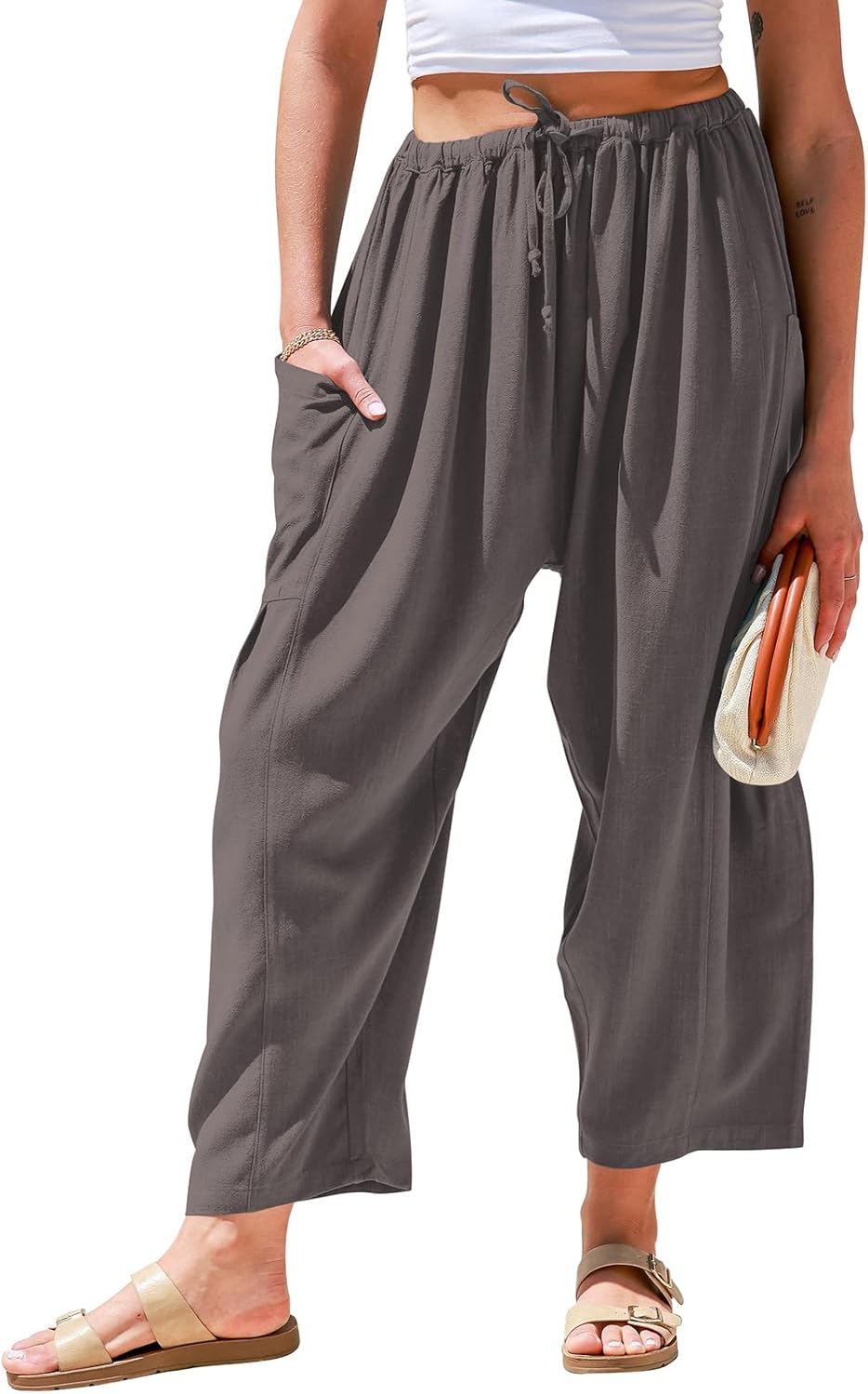 Effini Wide Linen Pants