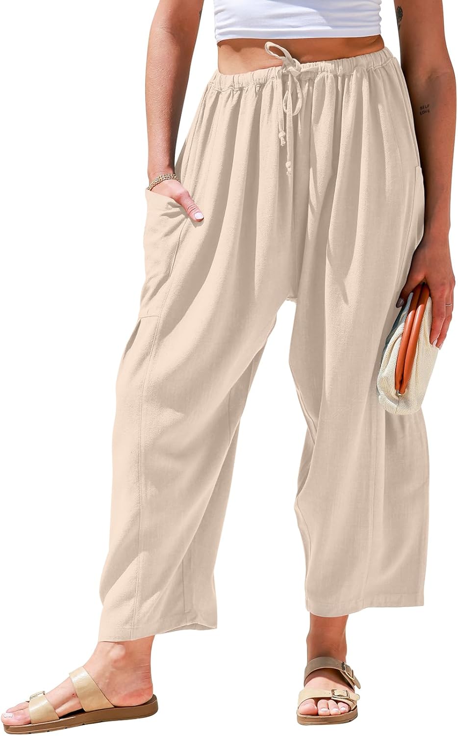 Effini Wide Linen Pants