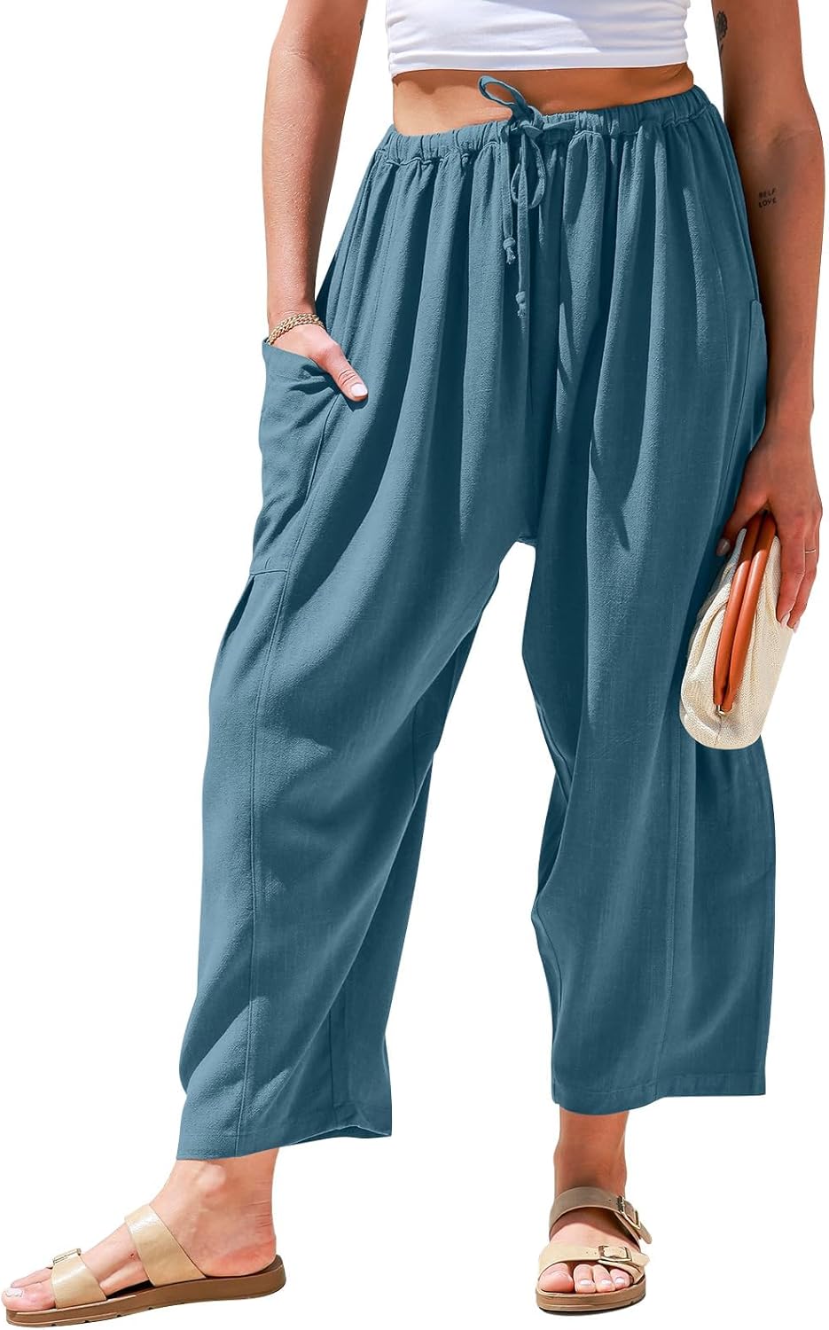 Effini Wide Linen Pants
