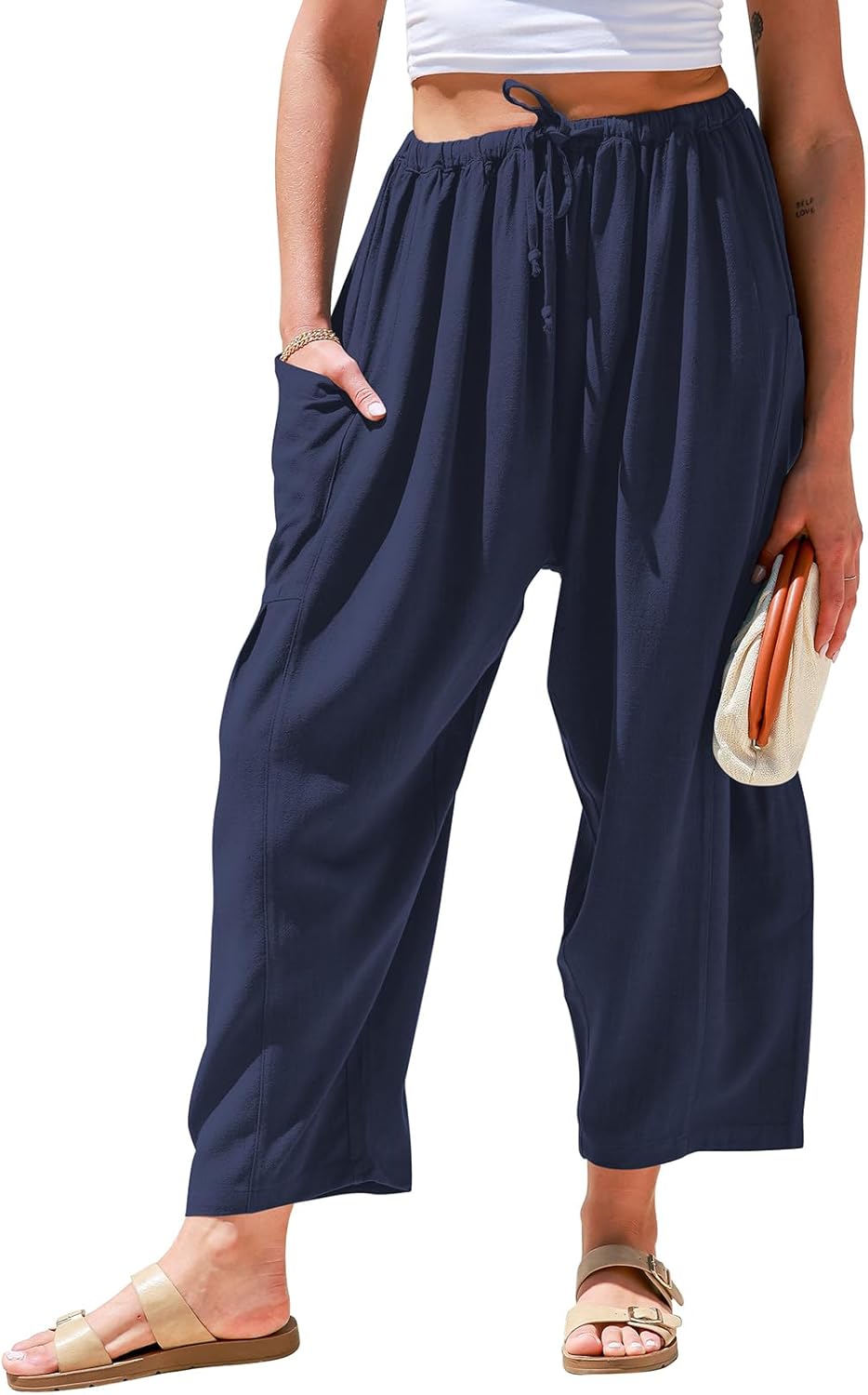 Effini Wide Linen Pants