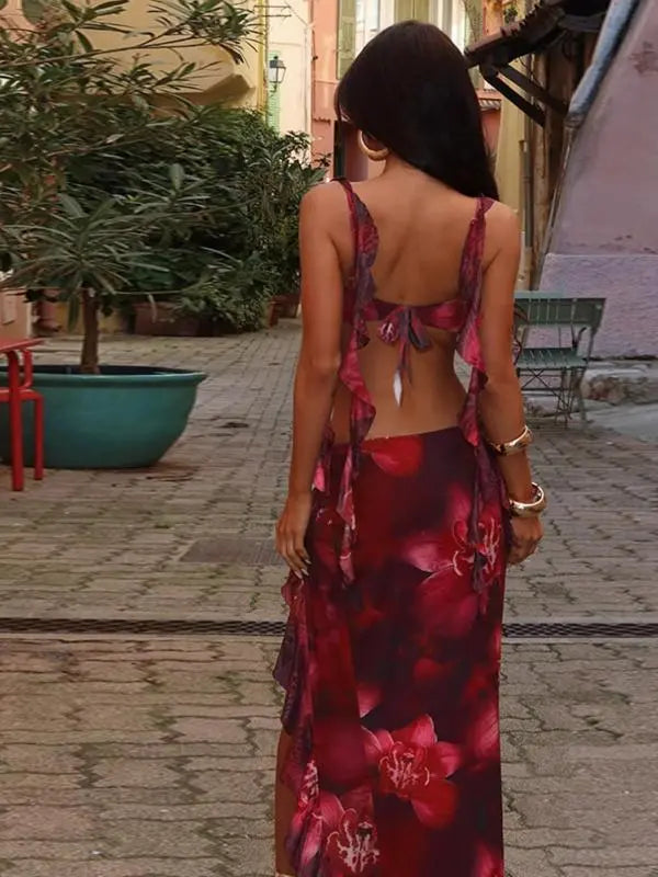 Effini Floral Print Two-piece Set EFFINI