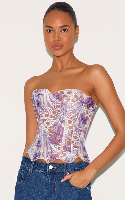 Effini Floral Lace Corset